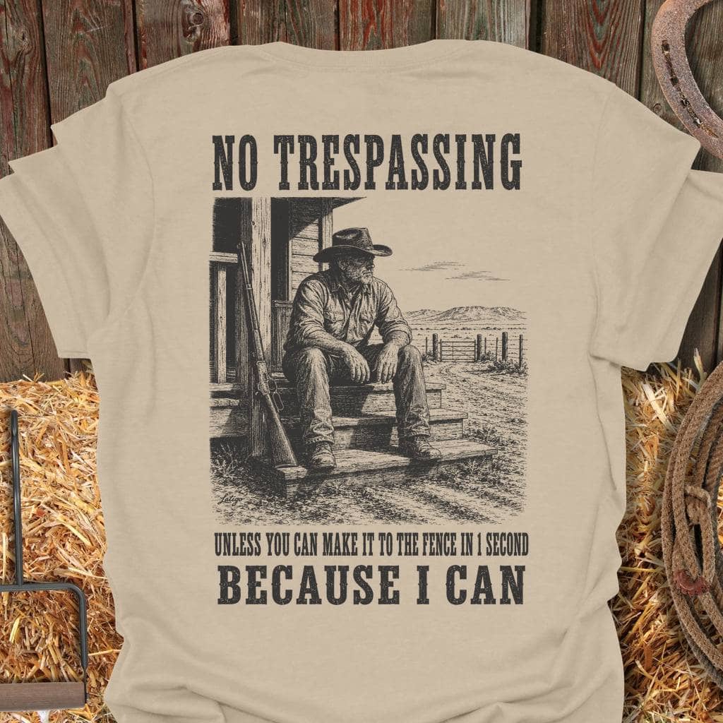 Printify T-Shirt Sand / S No Trespassing Tee