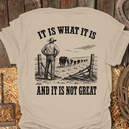 Printify T-Shirt Sand / S Not Great Tee