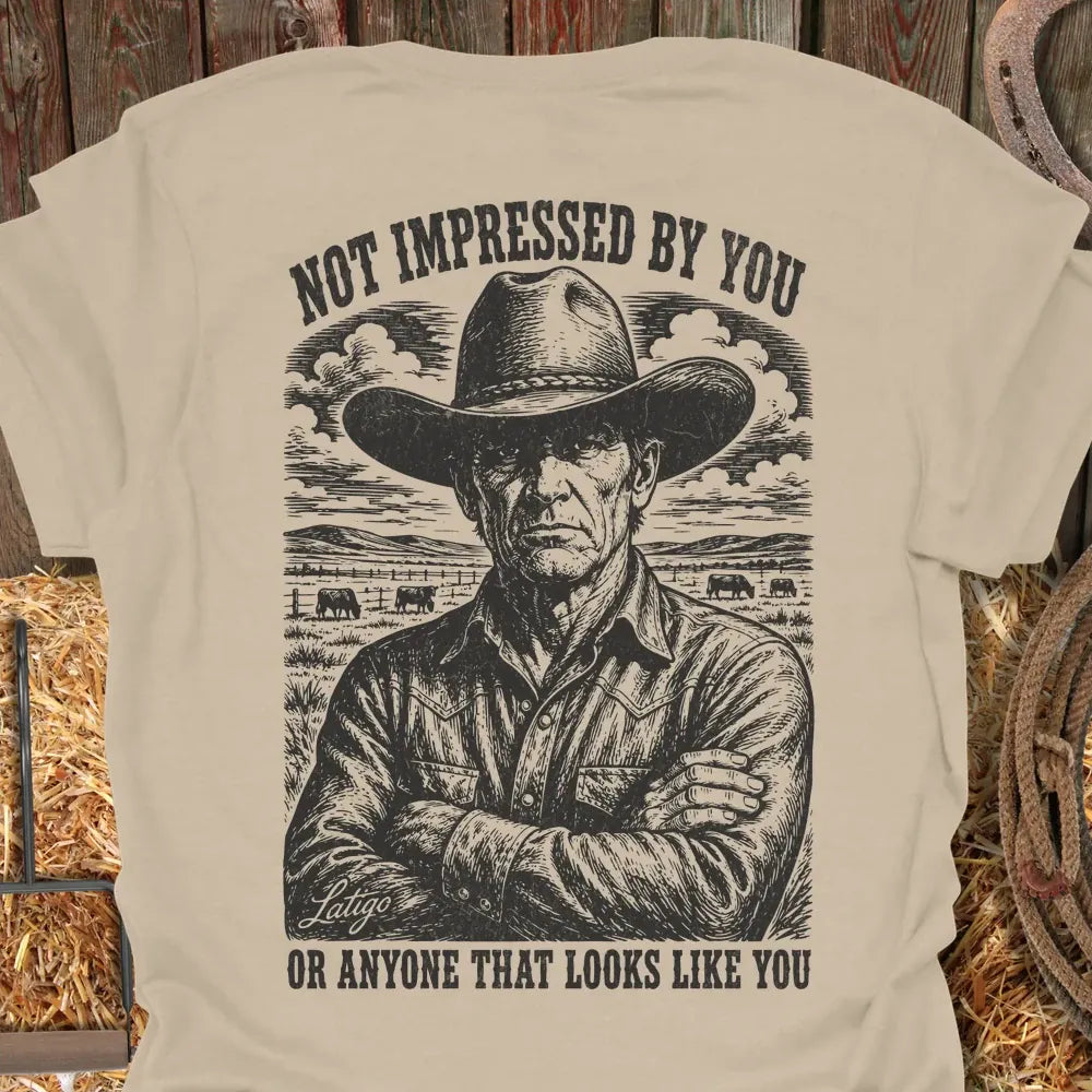 Printify T-Shirt Sand / S Not Impressed Tee