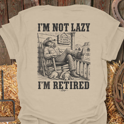 Printify T-Shirt Sand / S Not Lazy Tee