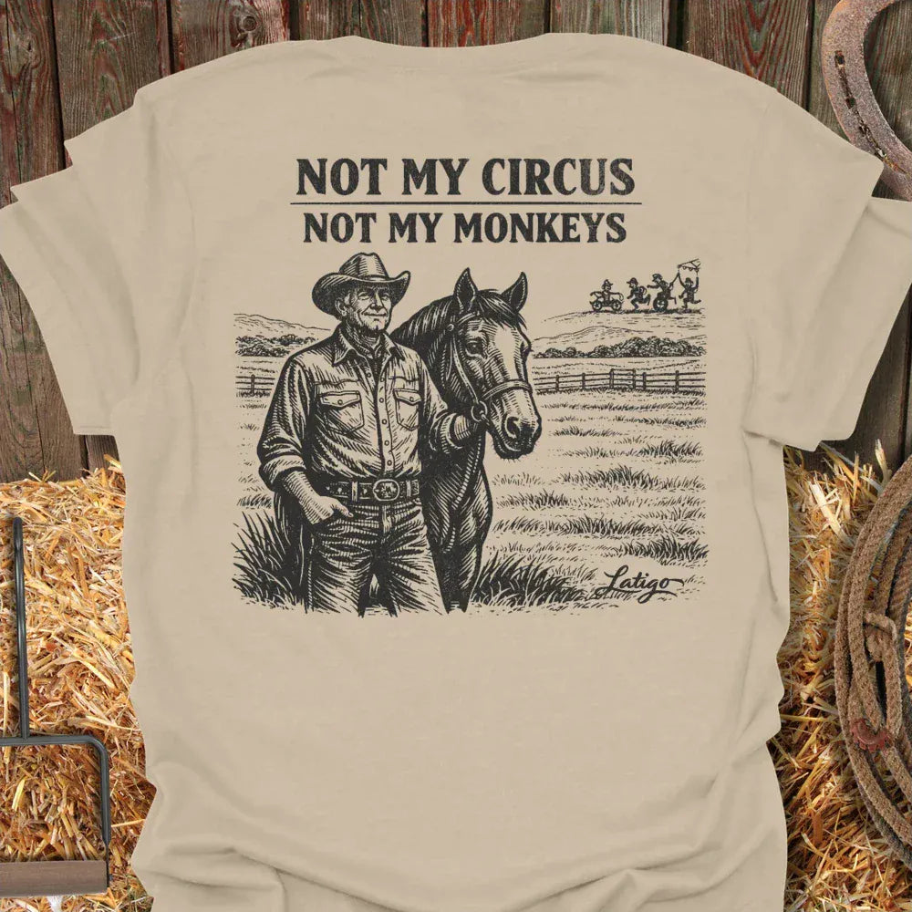 Printify T-Shirt Sand / S Not My Circus Tee