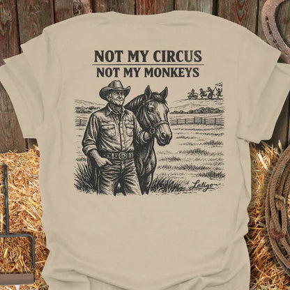 Printify T-Shirt Sand / S Not My Circus Tee