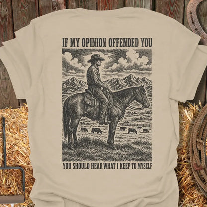 Printify T-Shirt Sand / S Offended You Tee