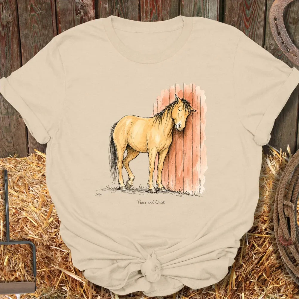 Printify T-Shirt Sand / S Peace And Quiet Tee