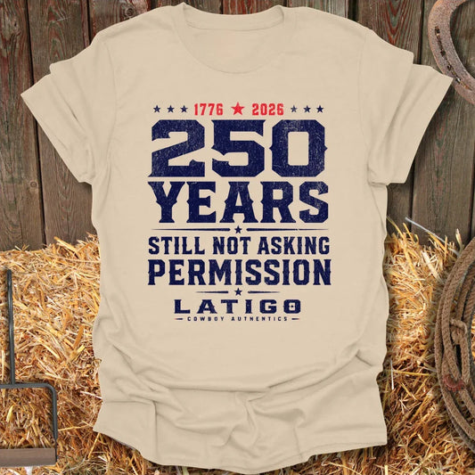 Printify T-Shirt Sand / S Permission Tee