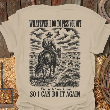 Printify T-Shirt Sand / S Pissed Tee