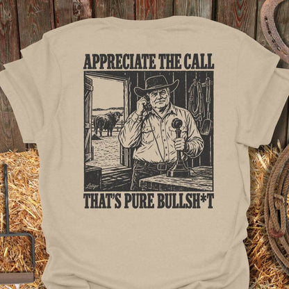 Printify T-Shirt Sand / S Pure Bullsh*T Tee