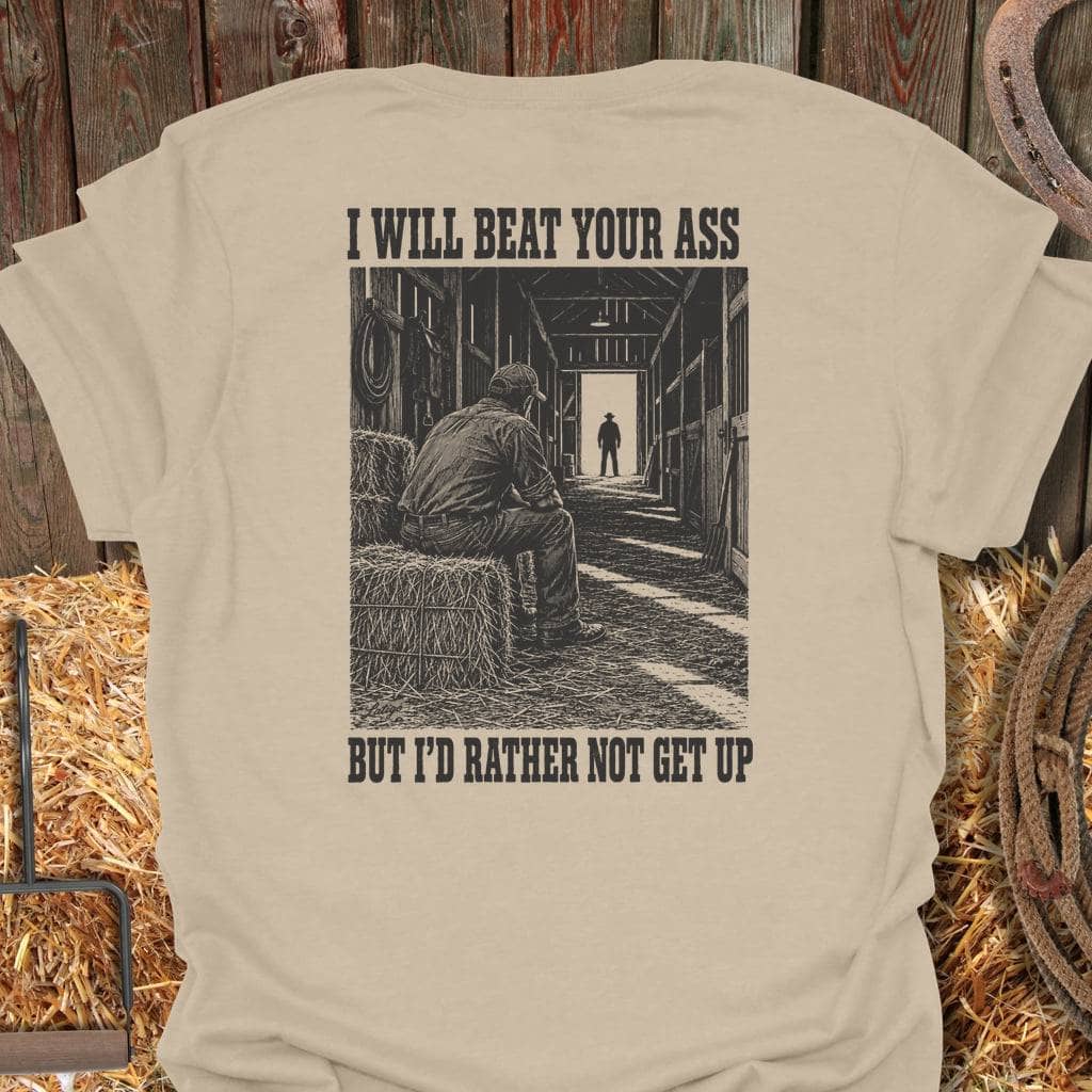 Printify T-Shirt Sand / S Rather Not Tee