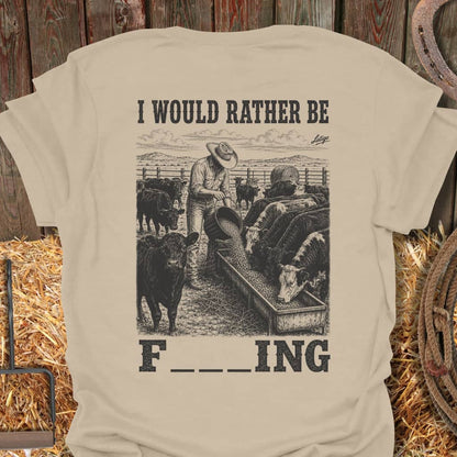 Printify T-Shirt Sand / S Rather Tee