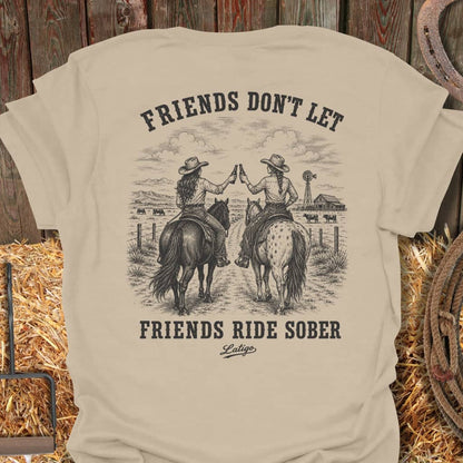 Printify T-Shirt Sand / S Ride Sober Tee