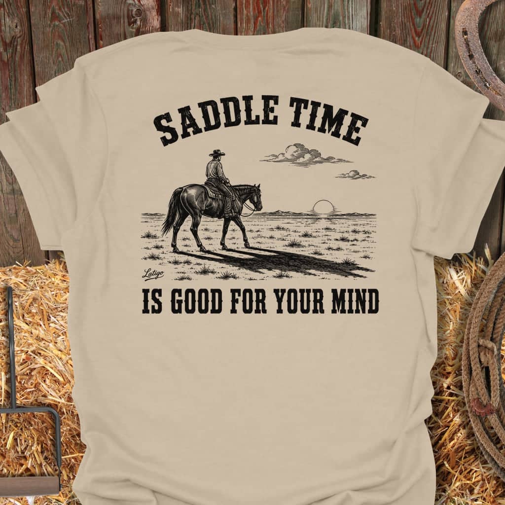 Printify T-Shirt Sand / S Saddle Time Tee
