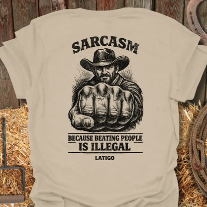 Printify T-Shirt Sand / S Sarcasm Tee
