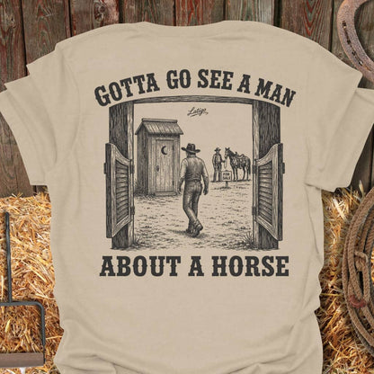 Printify T-Shirt Sand / S See A Man Tee