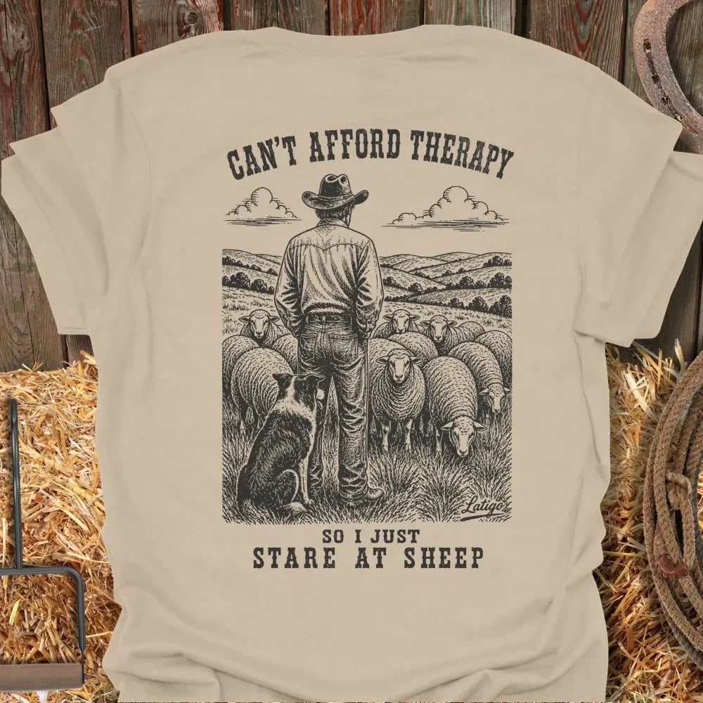 Printify T-Shirt Sand / S Sheep Therapy Tee