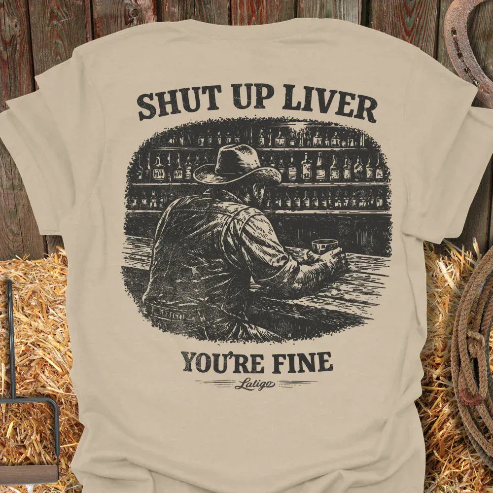 Printify T-Shirt Sand / S Shut Up Liver Tee