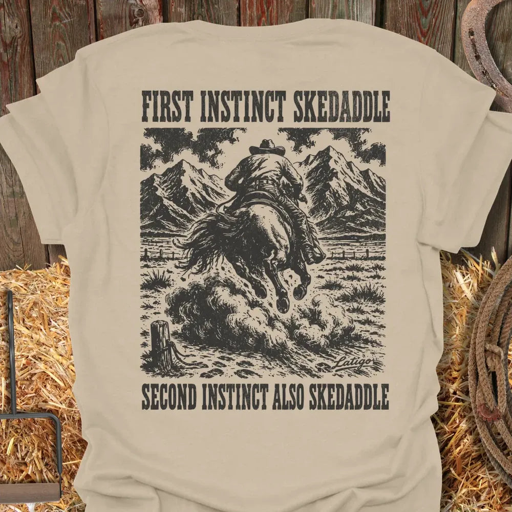 Printify T-Shirt Sand / S Skedaddle Tee