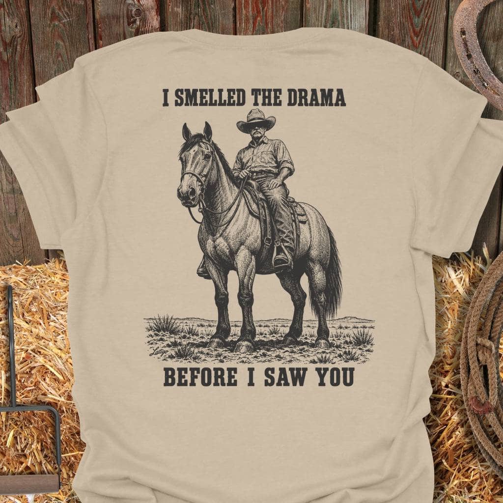 Printify T-Shirt Sand / S Smelled The Drama Tee