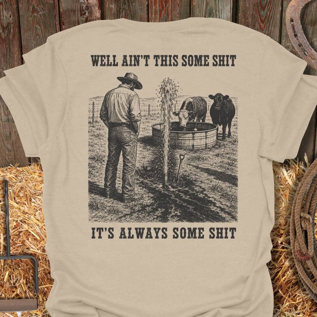 Printify T-Shirt Sand / S Some Shit Tee