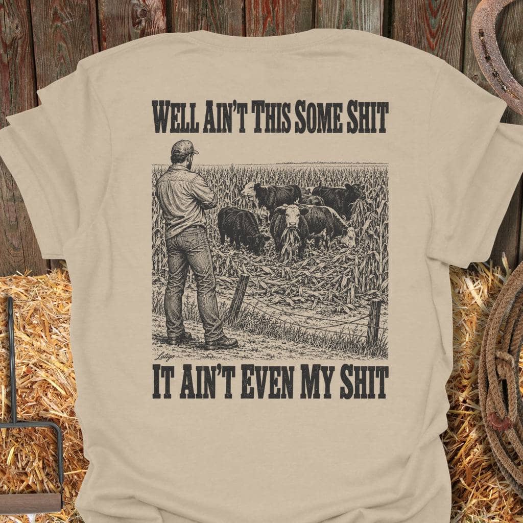 Printify T-Shirt Sand / S Some Shit Tee