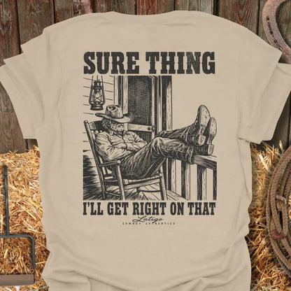 Printify T-Shirt Sand / S Sure Thing Tee