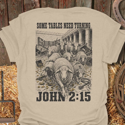 Printify T-Shirt Sand / S Tables Turning Tee