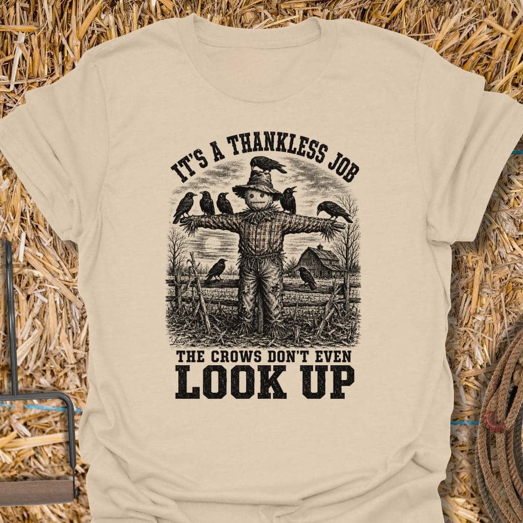 Printify T-Shirt Sand / S Thankless Job Tee