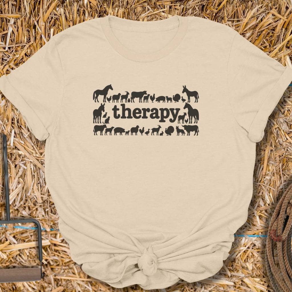 Printify T-Shirt Sand / S Therapy Tee
