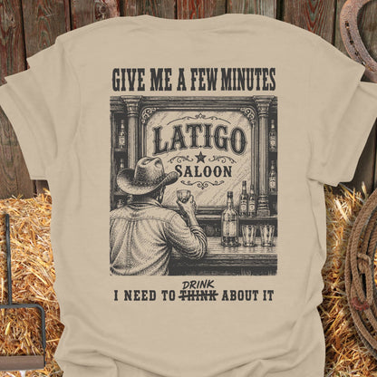 Printify T-Shirt Sand / S Think About It Tee