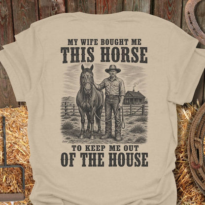 Printify T-Shirt Sand / S This Horse Tee