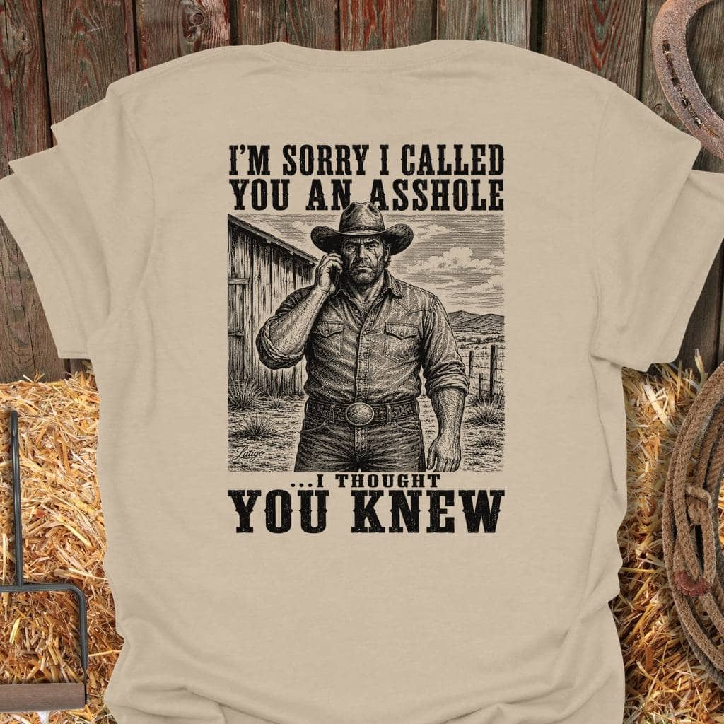 Printify T-Shirt Sand / S Thought You Knew Tee