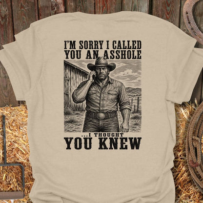 Printify T-Shirt Sand / S Thought You Knew Tee