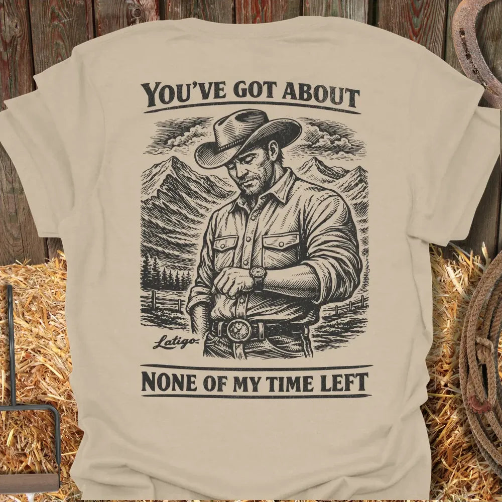Printify T-Shirt Sand / S Time Left Tee