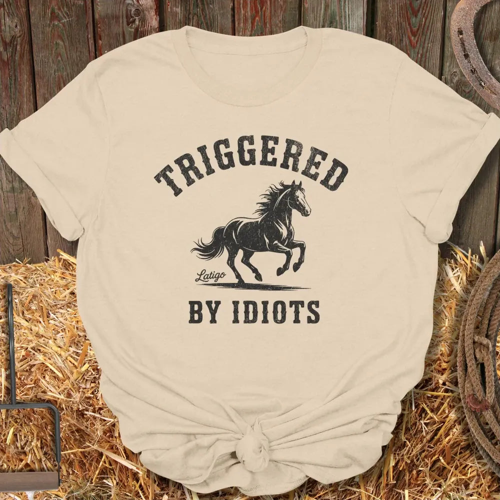 Printify T-Shirt Sand / S Triggered Tee