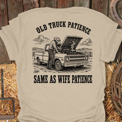 Printify T-Shirt Sand / S Truck Patience Tee