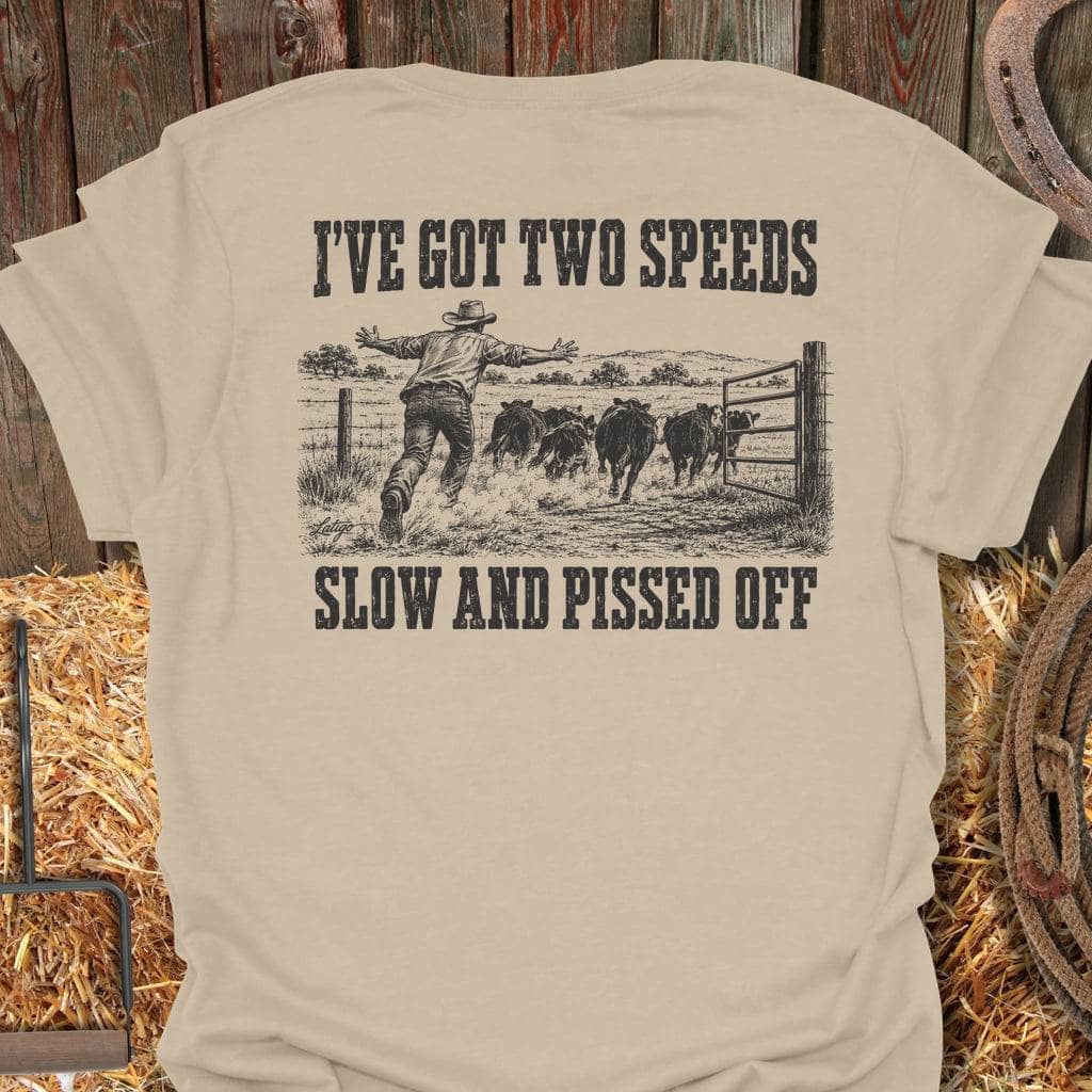 Printify T-Shirt Sand / S Two Speeds Tee