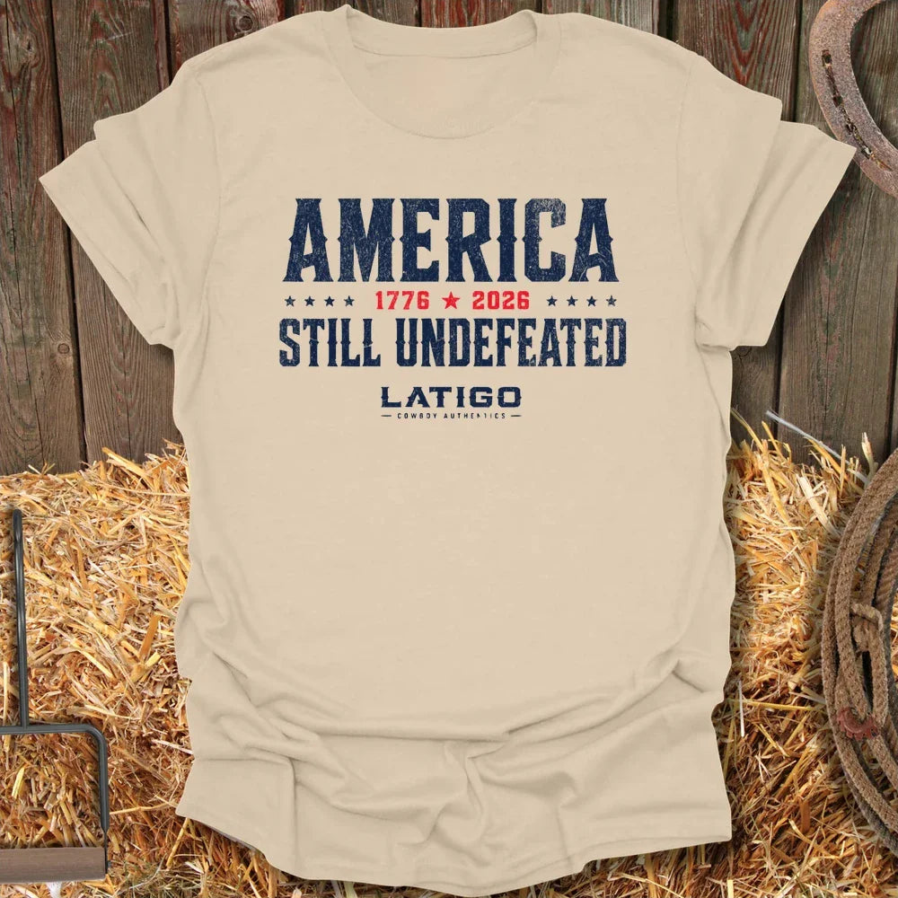 Printify T-Shirt Sand / S Undefeated Tee