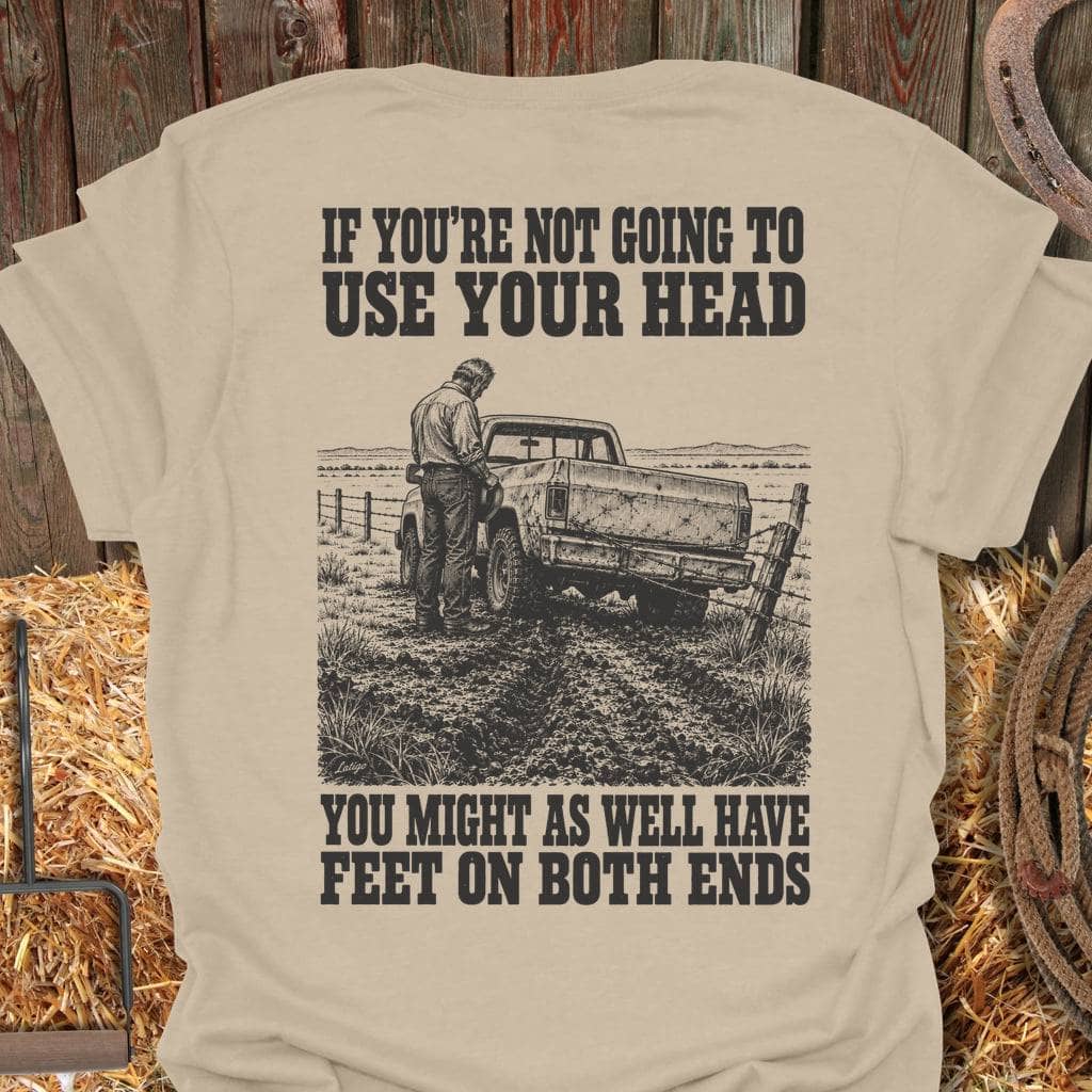 Printify T-Shirt Sand / S Use Your Head Tee