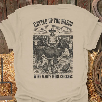 Printify T-Shirt Sand / S Wazoo Tee