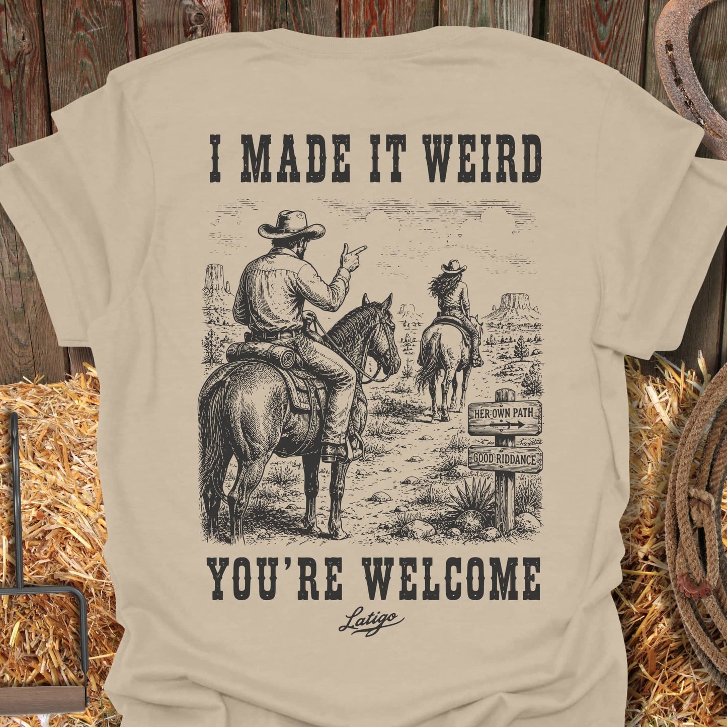 Printify T-Shirt Sand / S Weird Tee