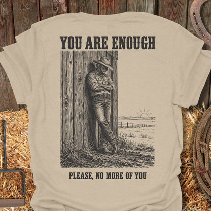 Printify T-Shirt Sand / S You Are Enough Tee
