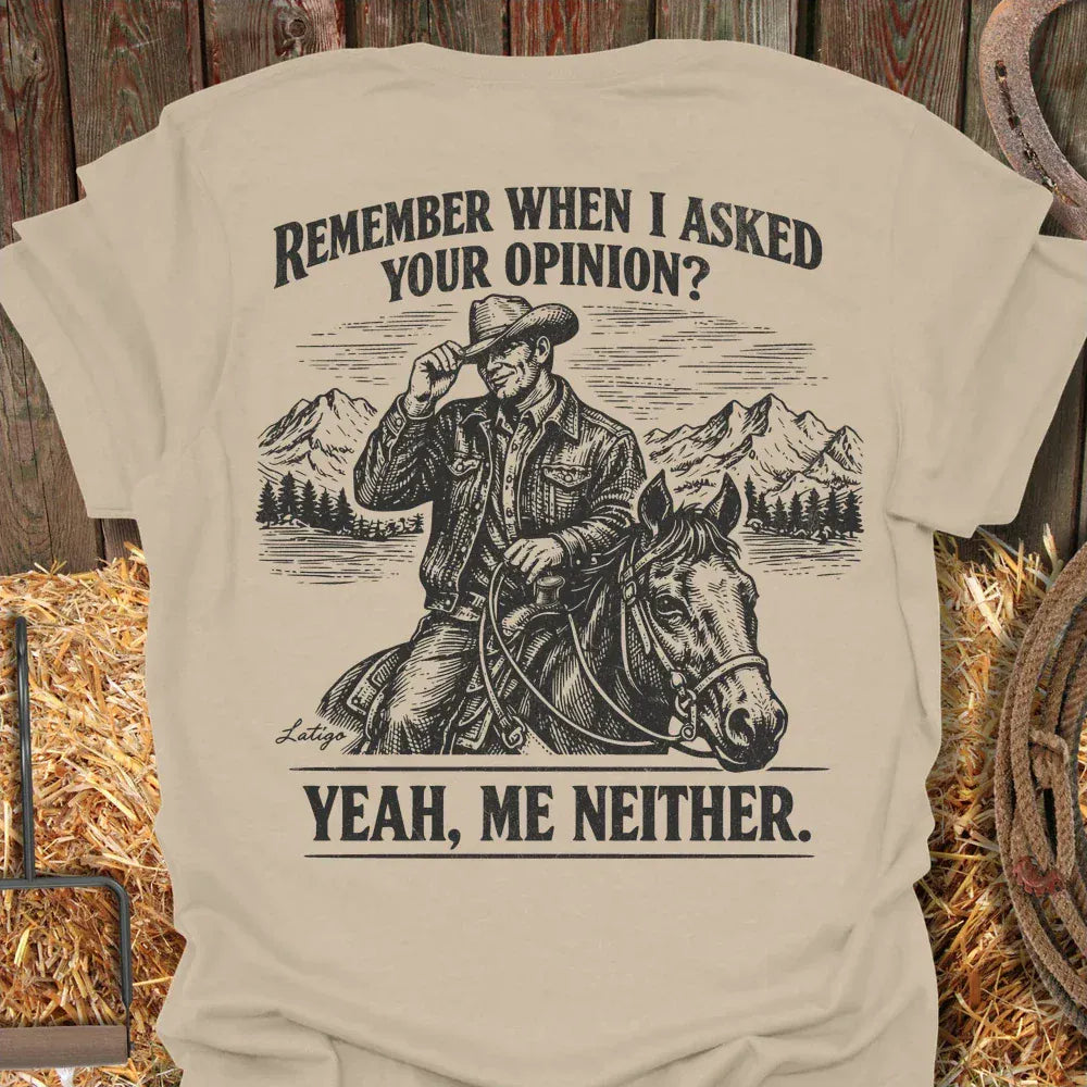 Printify T-Shirt Sand / S Your Opinion Tee