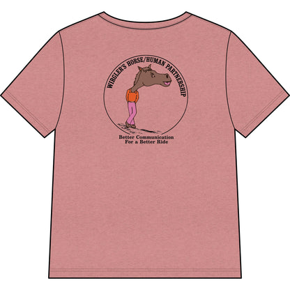 Printify T-Shirt Say What You Mean Relaxed V-Neck Tee