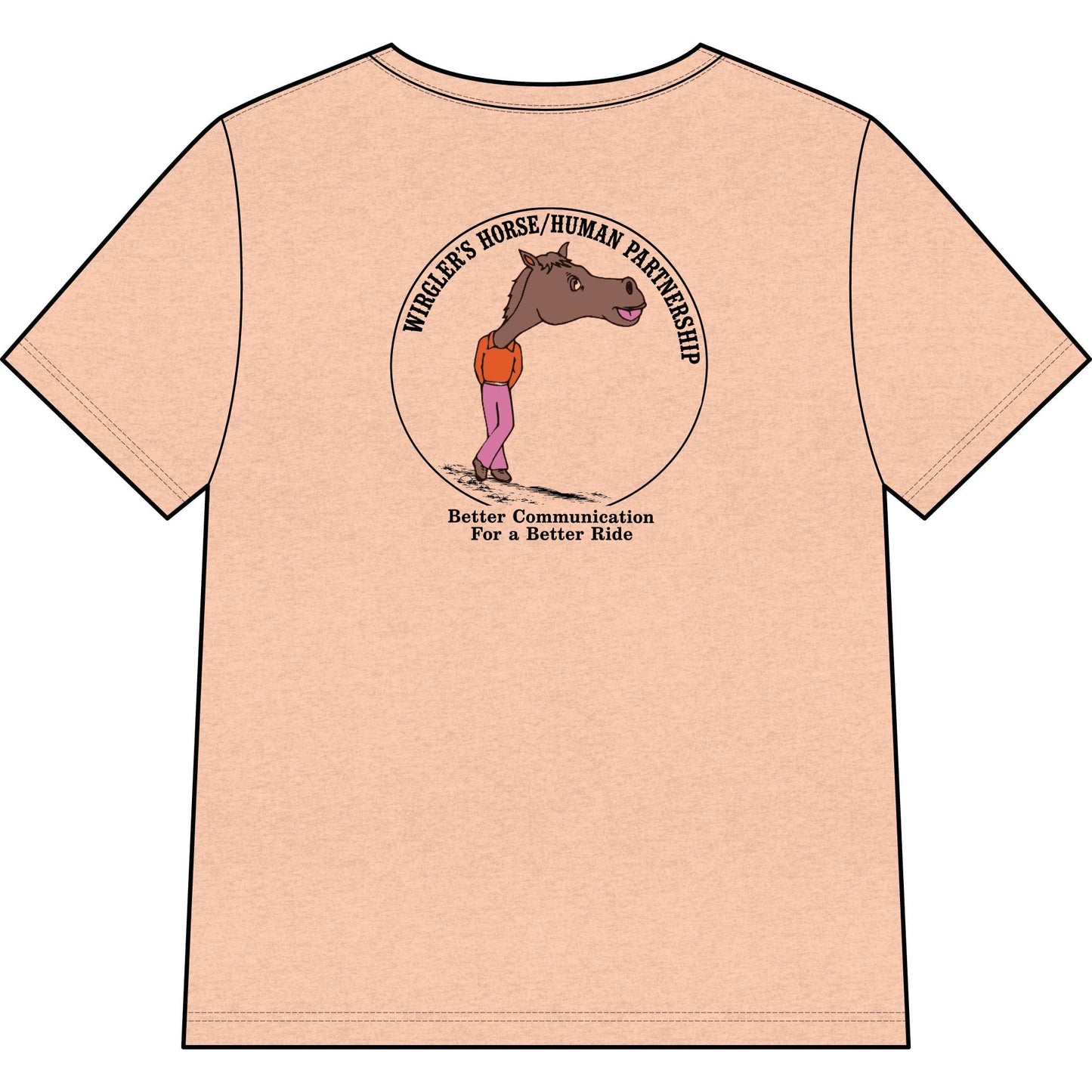 Printify T-Shirt Say What You Mean Relaxed V-Neck Tee