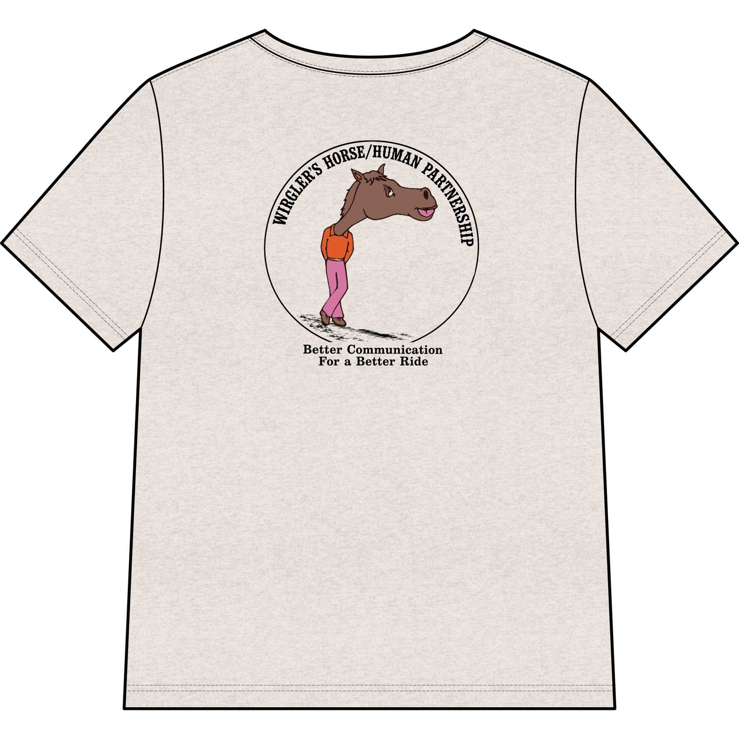 Printify T-Shirt Say What You Mean Relaxed V-Neck Tee