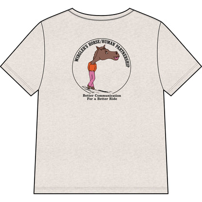 Printify T-Shirt Say What You Mean Relaxed V-Neck Tee