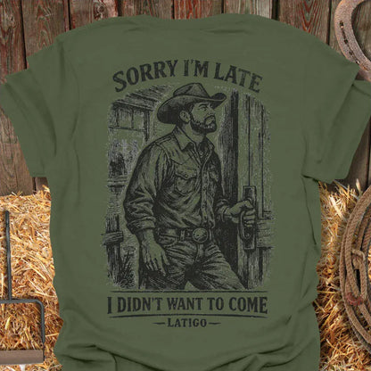Printify T-Shirt Sorry I'm Late Tee