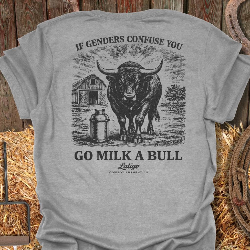 Printify T-Shirt Sport Grey / 4XL Milk A Bull Big Country Tee