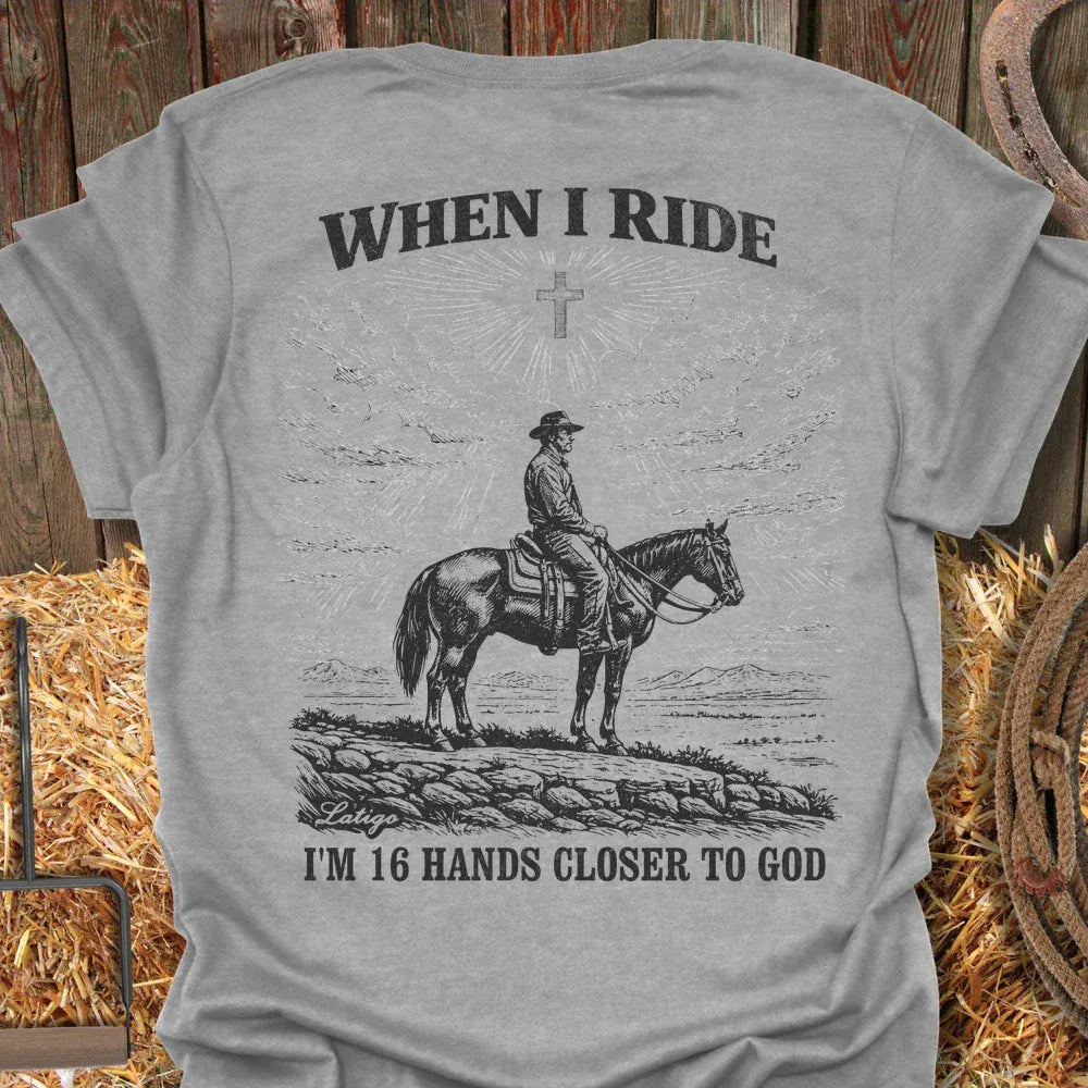 Printify T-Shirt Sport Grey / S 16 Hands Cowboy Tee