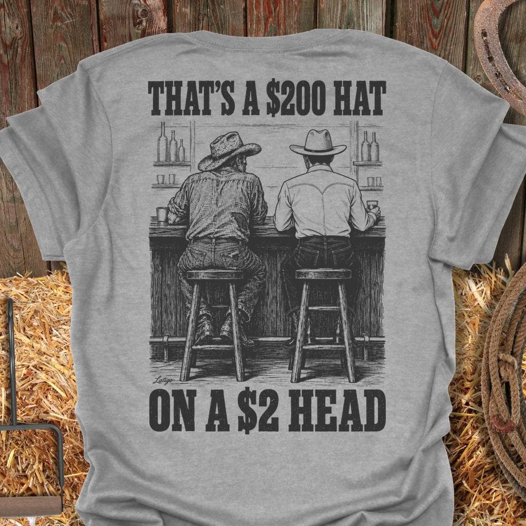 Printify T-Shirt Sport Grey / S $200 Hat Tee