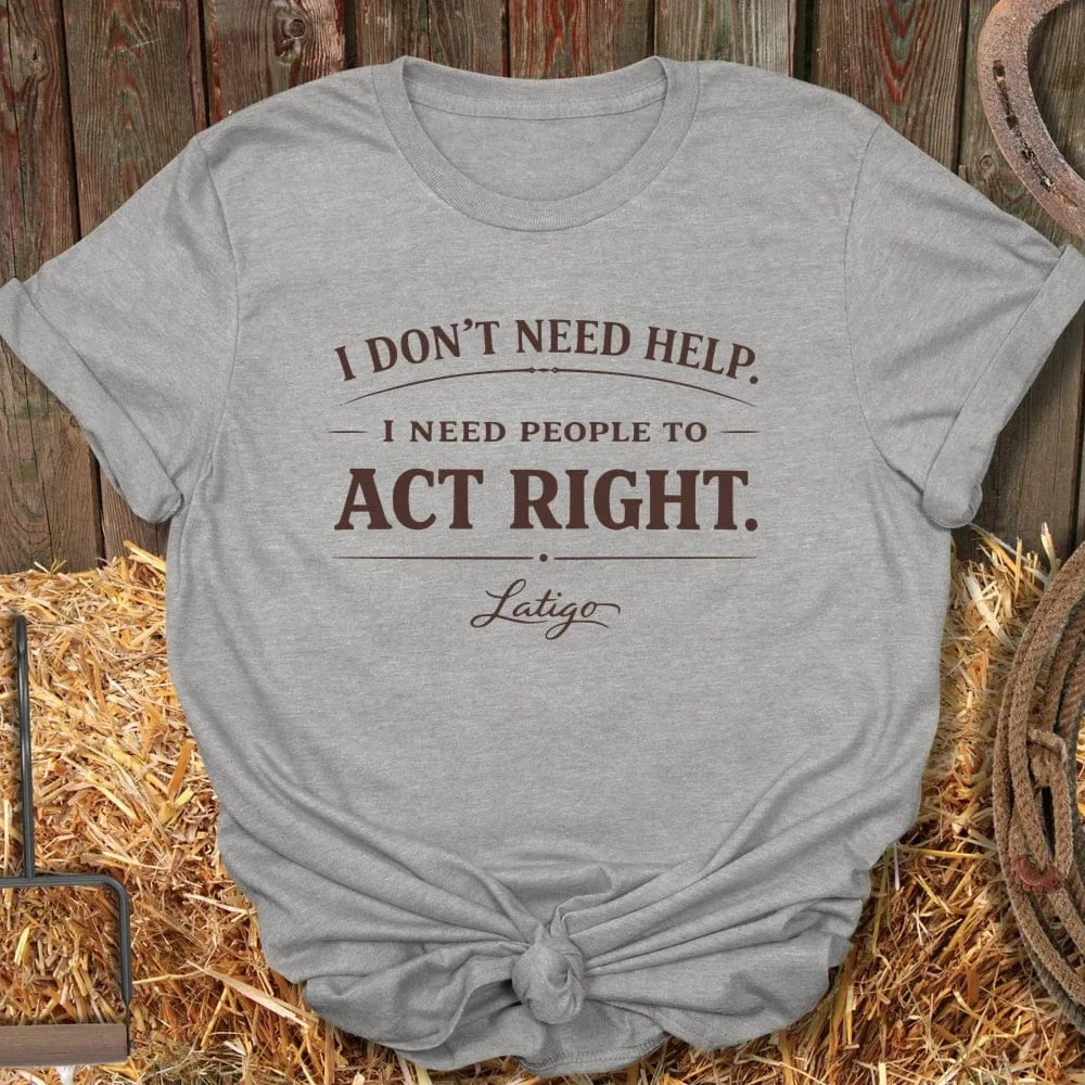 Printify T-Shirt Sport Grey / S Act Right Tee